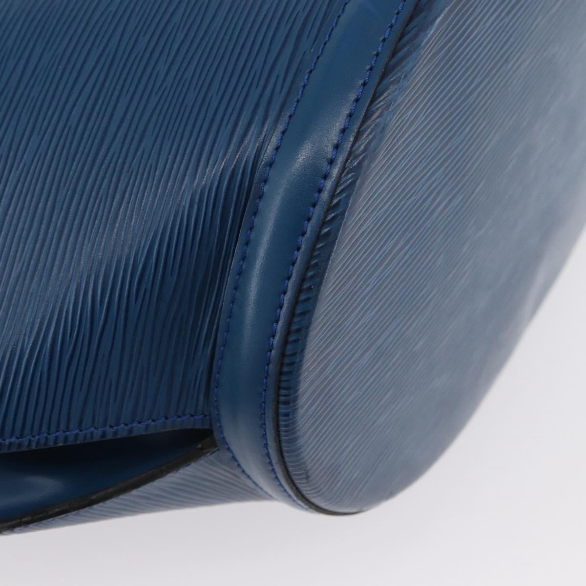 LOUIS VUITTON Epi Saint Jacques Shopping Shoulder Bag Blue M52275 LV Auth YKZ551