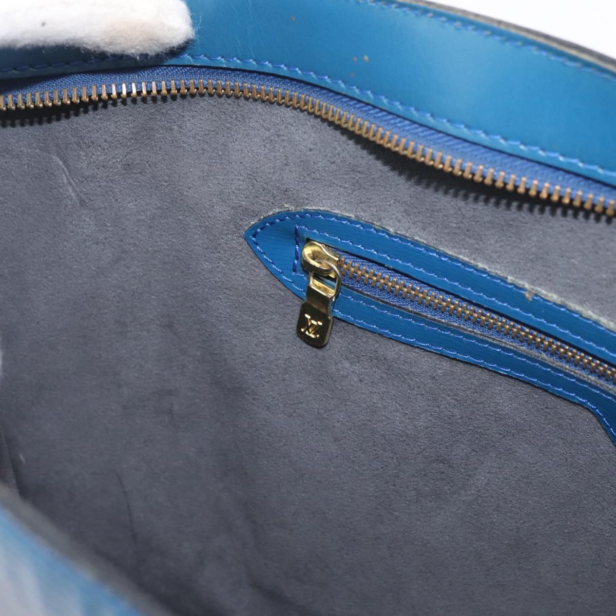LOUIS VUITTON Epi Saint Jacques Shopping Shoulder Bag Blue M52275 LV Auth YKZ551
