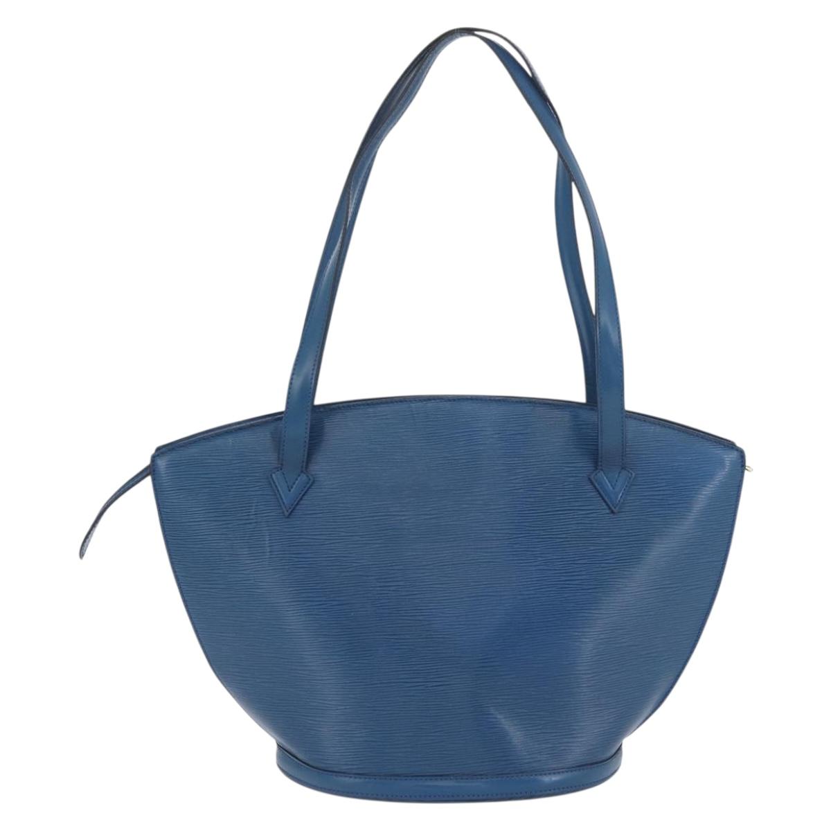 LOUIS VUITTON Epi Saint Jacques Shopping Shoulder Bag Blue M52275 LV Auth YKZ551