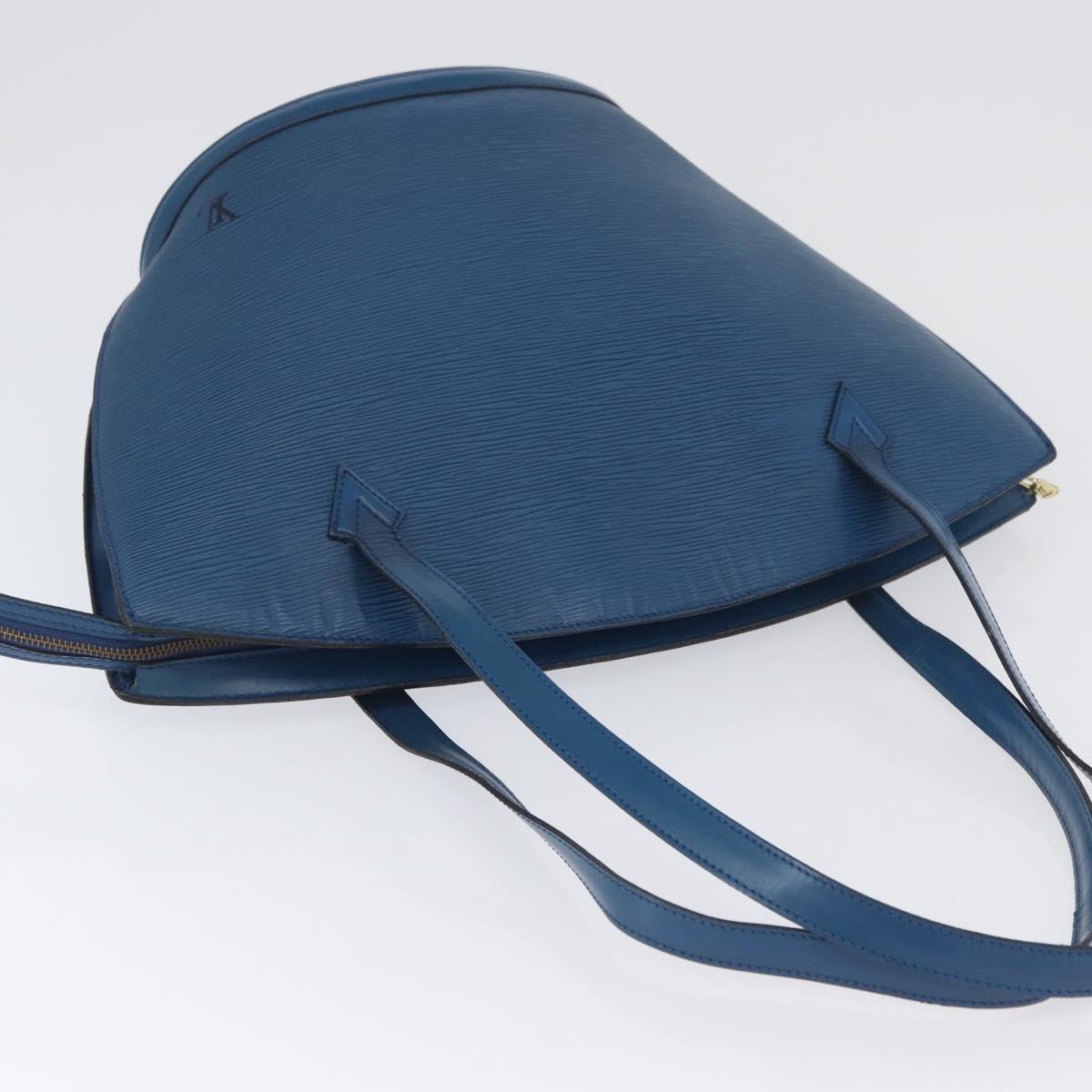 LOUIS VUITTON Epi Saint Jacques Shopping Shoulder Bag Blue M52275 LV Auth YKZ551