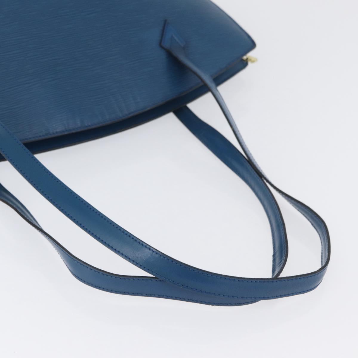 LOUIS VUITTON Epi Saint Jacques Shopping Shoulder Bag Blue M52275 LV Auth YKZ551