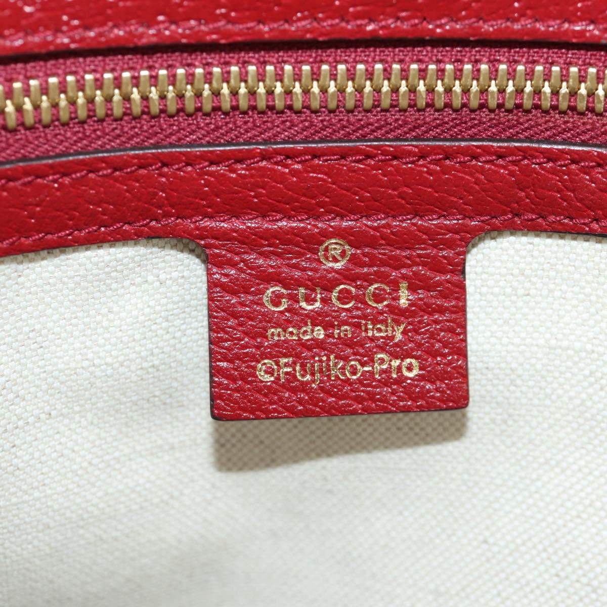 GUCCI GUCCI Ã Doraemon Micro GG Supreme Bag PVC 2way Beige 653952 Auth YKZ557SAM