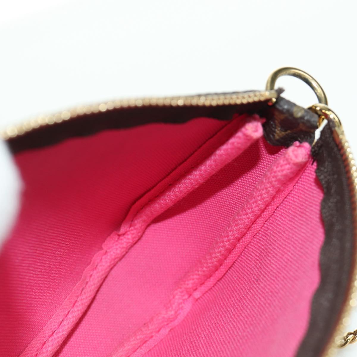 LOUIS VUITTON Monogram Vivienne Mini Pochette Accessoires M81633 Auth YKZ562SAM