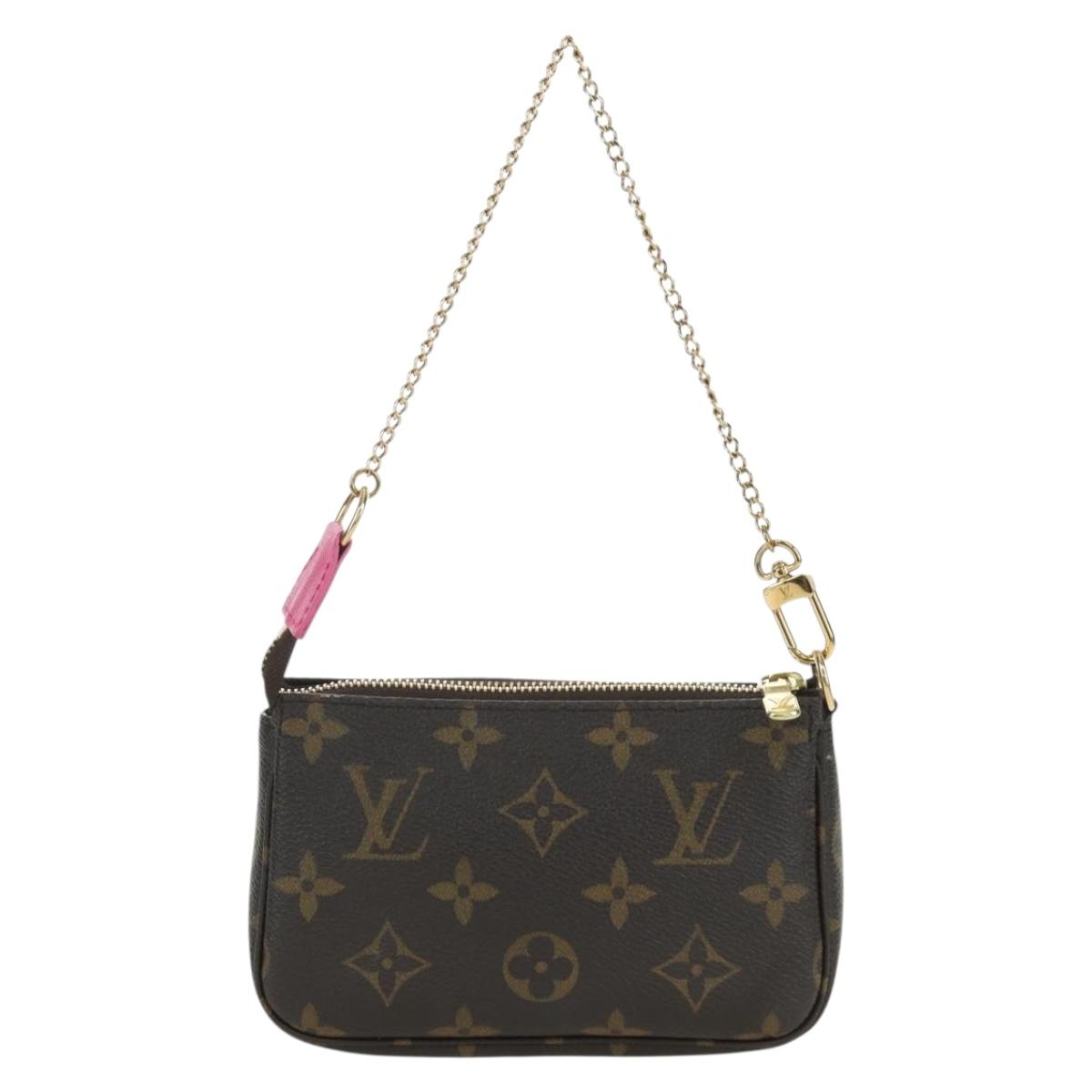 LOUIS VUITTON Monogram Vivienne Mini Pochette Accessoires M81633 Auth YKZ562SAM