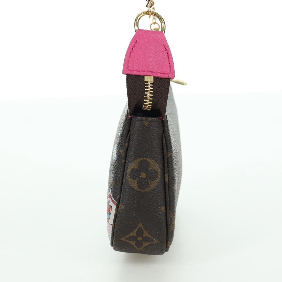 LOUIS VUITTON Monogram Vivienne Mini Pochette Accessoires M81633 Auth YKZ562SAM