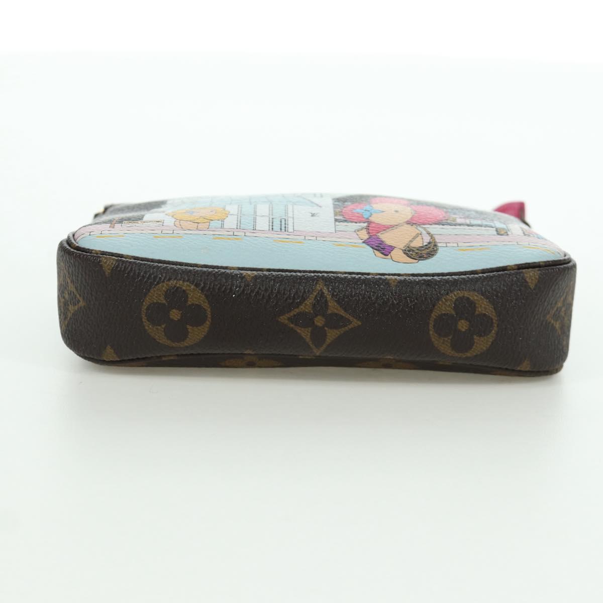LOUIS VUITTON Monogram Vivienne Mini Pochette Accessoires M81633 Auth YKZ562SAM