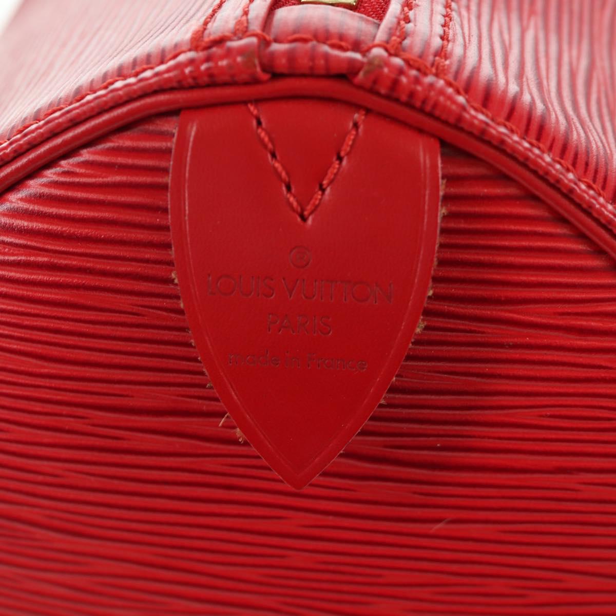 LOUIS VUITTON Epi Speedy 35 Hand Bag Castilian Red M42997 LV Auth YKZ570V