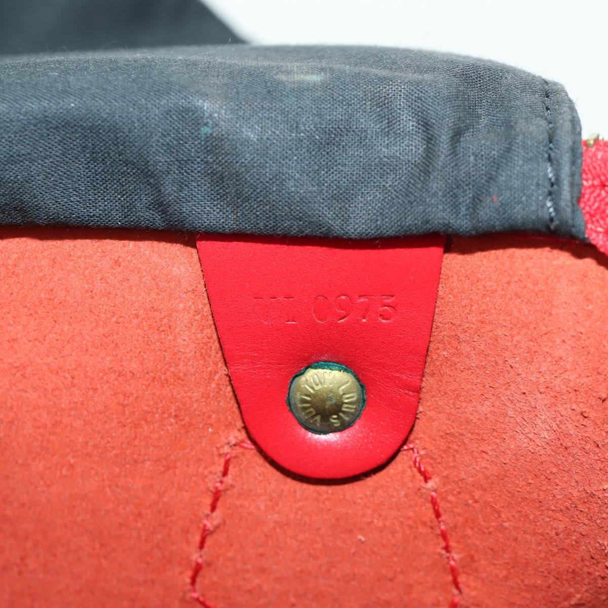 LOUIS VUITTON Epi Speedy 35 Hand Bag Castilian Red M42997 LV Auth YKZ570V