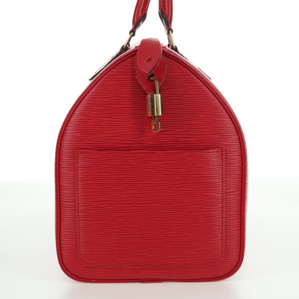 LOUIS VUITTON Epi Speedy 35 Hand Bag Castilian Red M42997 LV Auth YKZ570V