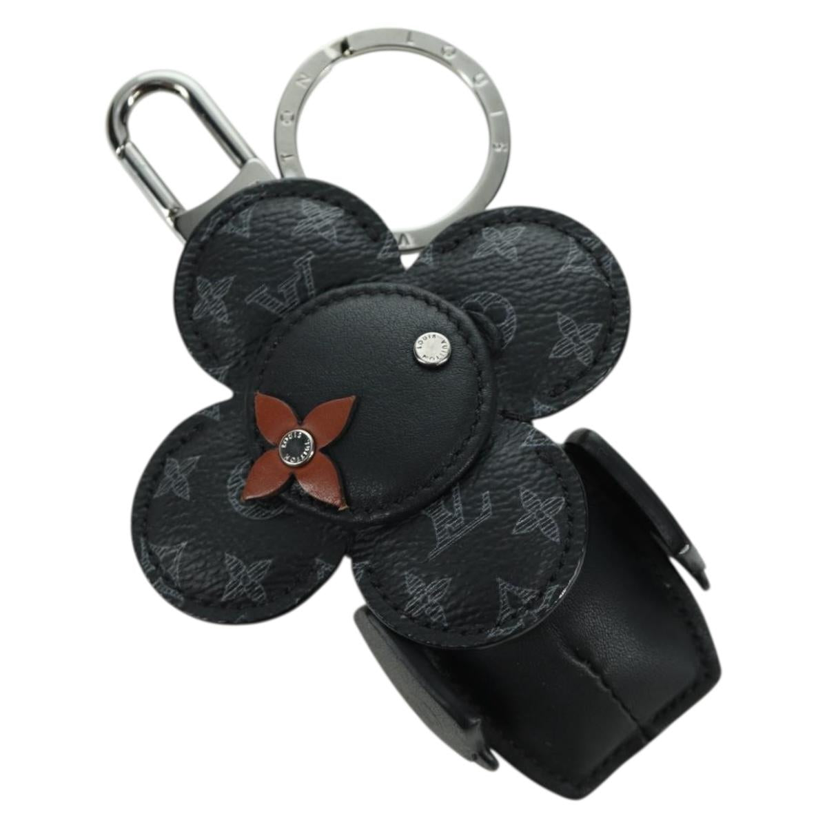 LOUIS VUITTON Monogram Eclipse Porte Cles de Vivienne MP1998 LV Auth YKZ575SAM