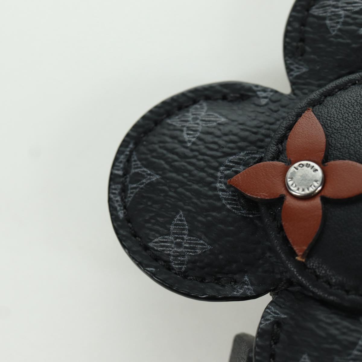 LOUIS VUITTON Monogram Eclipse Porte Cles de Vivienne MP1998 LV Auth YKZ575SAM