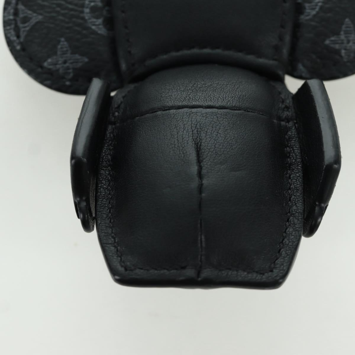 LOUIS VUITTON Monogram Eclipse Porte Cles de Vivienne MP1998 LV Auth YKZ575SAM