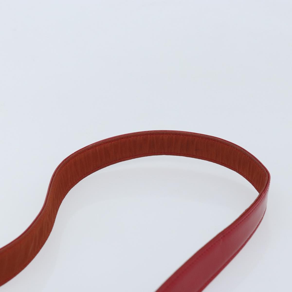 Christian Dior Canage Shoulder Bag Nylon Red Gold Auth YKZ592