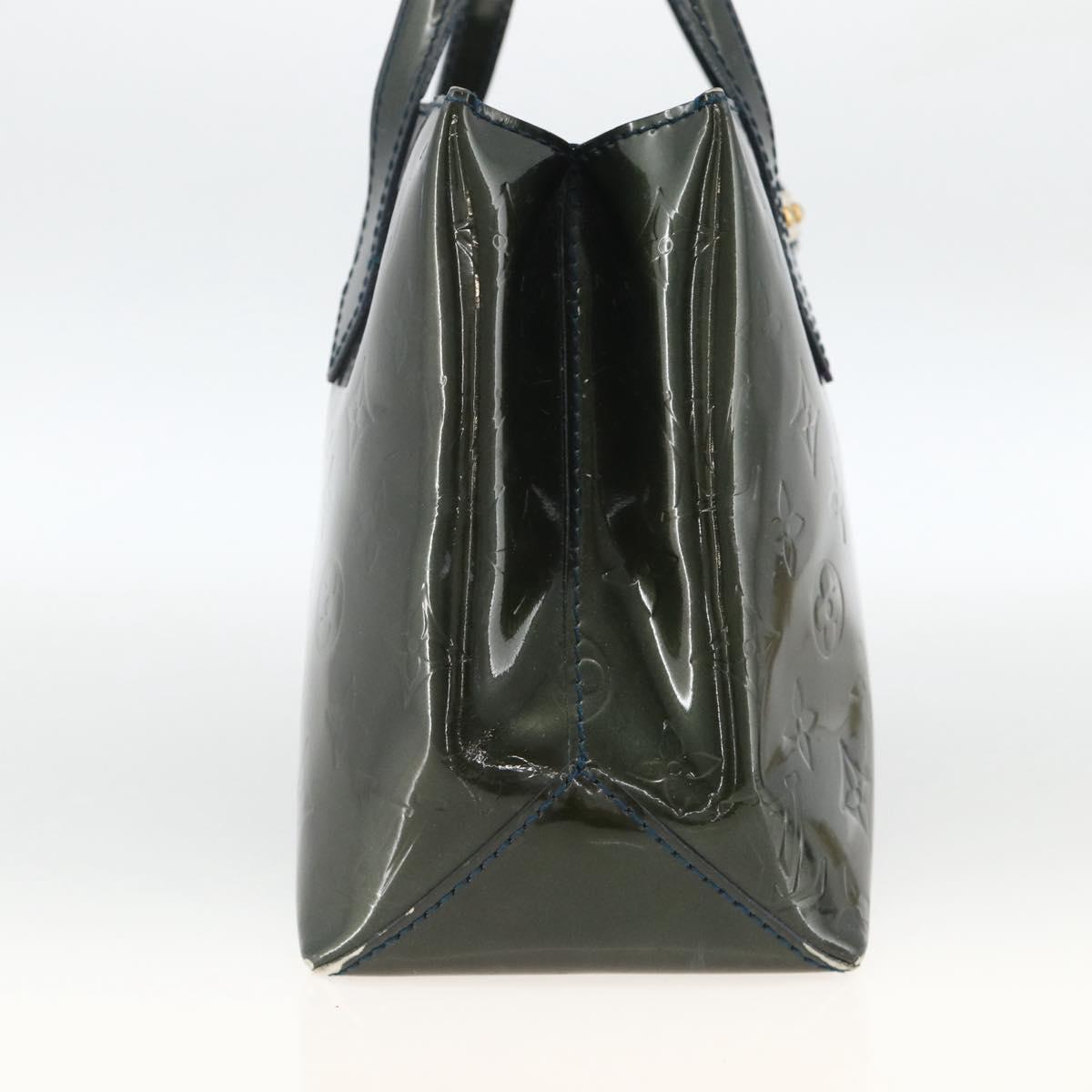 LOUIS VUITTON Monogram Vernis Wilshire PM Bag Bluenuit M93684 LV Auth YKZ597