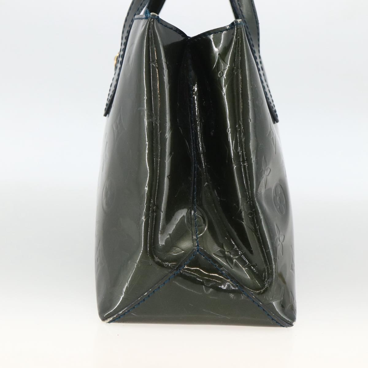 LOUIS VUITTON Monogram Vernis Wilshire PM Bag Bluenuit M93684 LV Auth YKZ597
