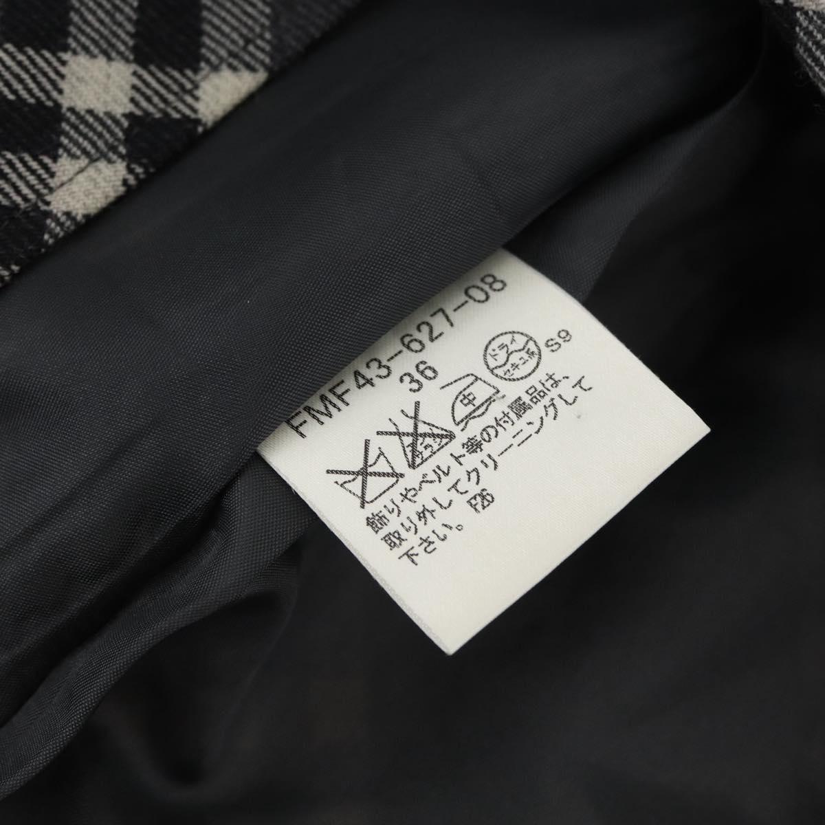 BURBERRY Nova Check One Piece Blue Label Canvas Gray Auth YKZ605A