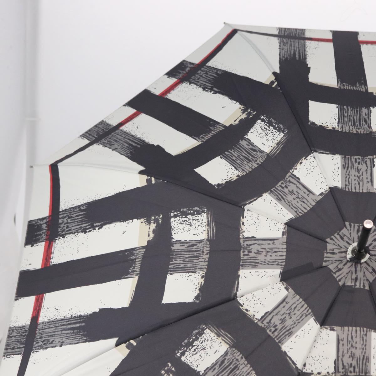 BURBERRY Nova Check Umbrella Nylon Gray Auth YKZ611A