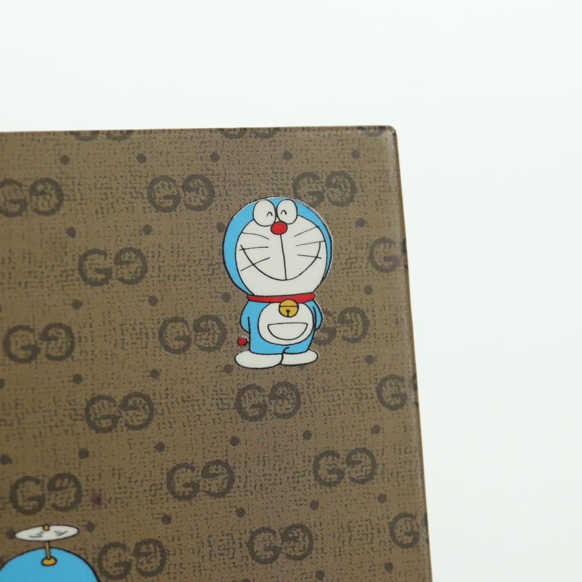 GUCCI GG Supreme Doraemon collaboration Sticky PVC Beige Auth YKZ612M
