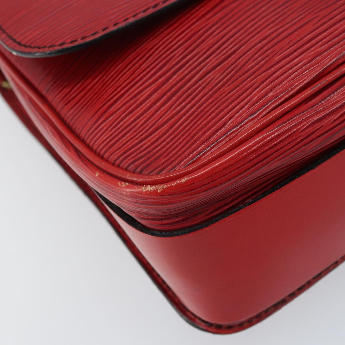 LOUIS VUITTON Epi Cartesier MM Shoulder Bag Red M52247 LV Auth YKZ616