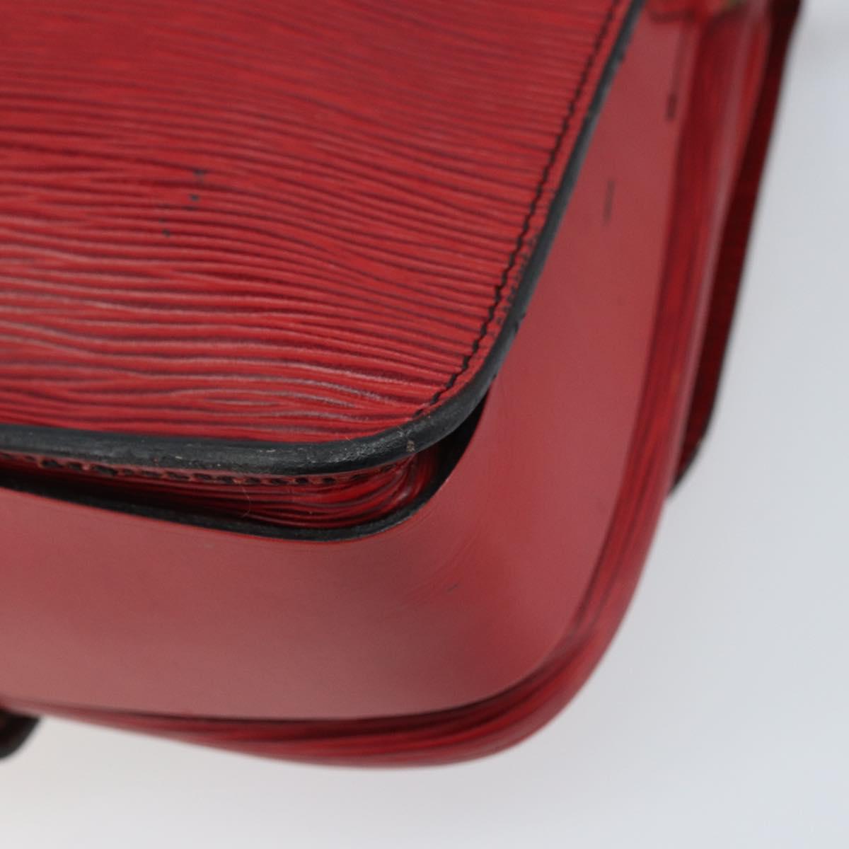 LOUIS VUITTON Epi Cartesier MM Shoulder Bag Red M52247 LV Auth YKZ616