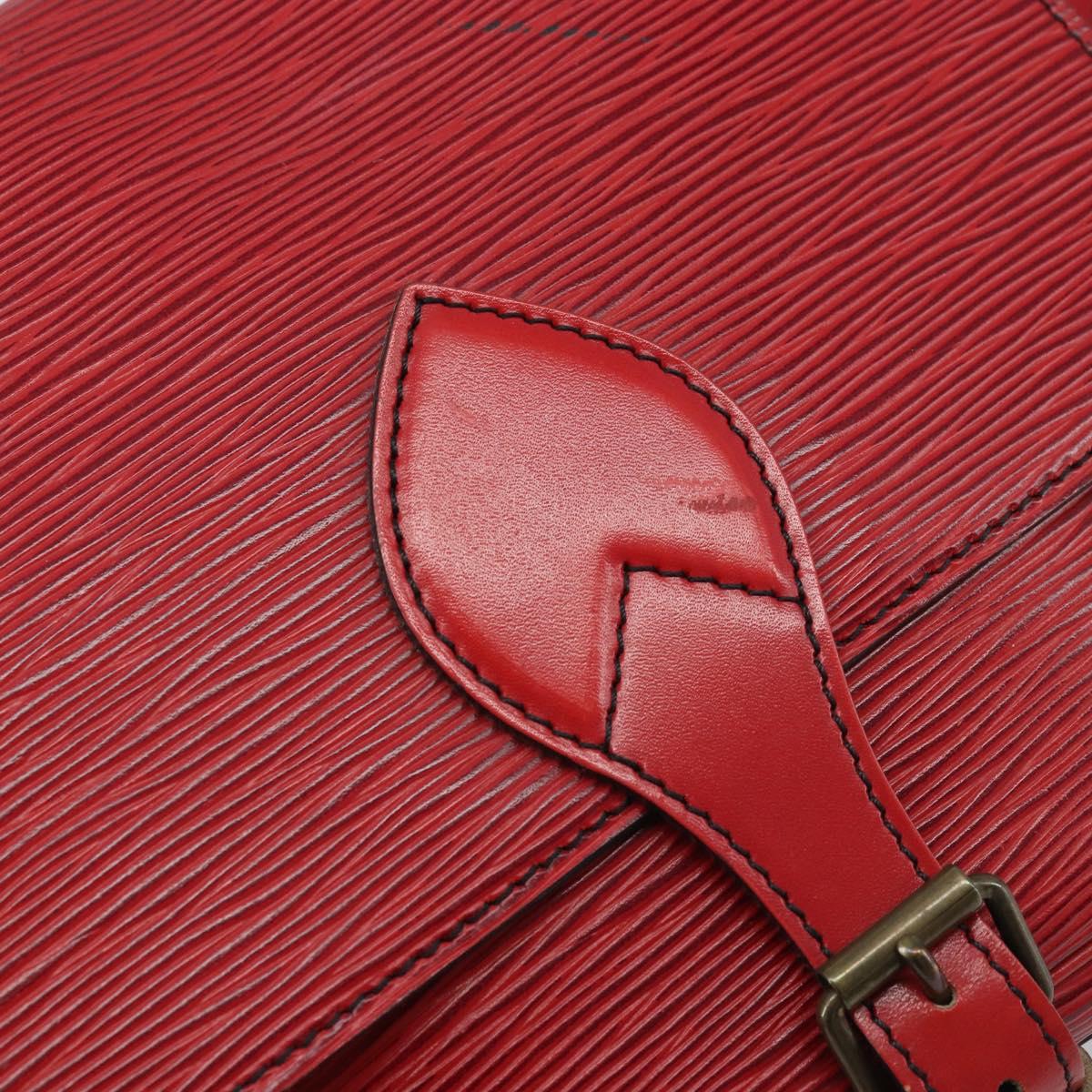 LOUIS VUITTON Epi Cartesier MM Shoulder Bag Red M52247 LV Auth YKZ616