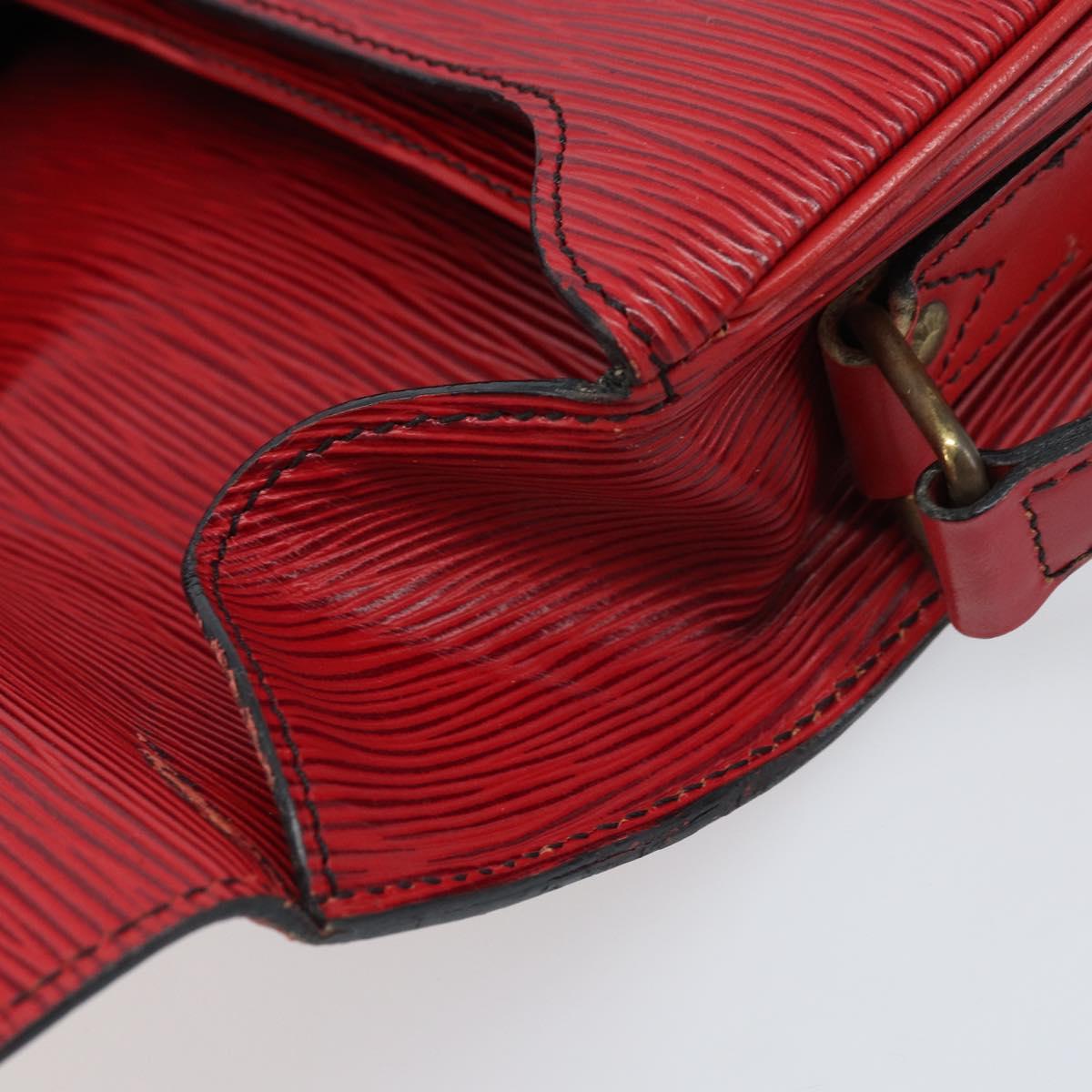 LOUIS VUITTON Epi Cartesier MM Shoulder Bag Red M52247 LV Auth YKZ616