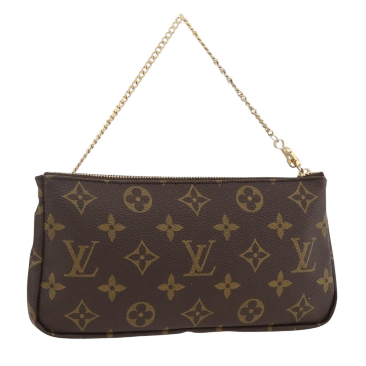 LOUIS VUITTON Monogram Sac shopping pouch Pouch LV Auth YKZ620