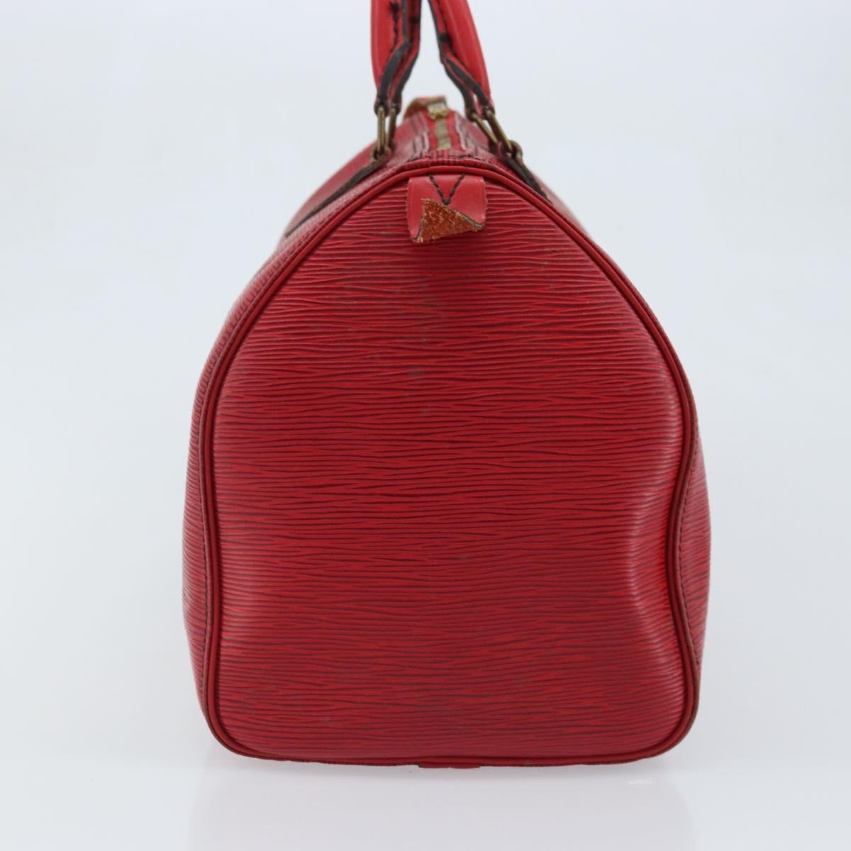LOUIS VUITTON Epi Speedy 35 Hand Bag Castilian Red M42997 LV Auth YKZ623A