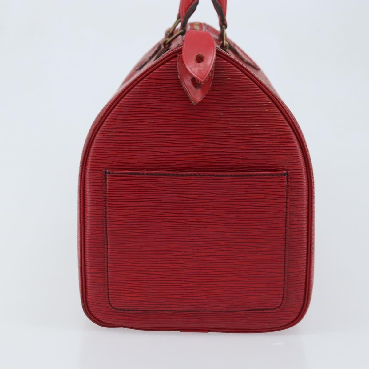 LOUIS VUITTON Epi Speedy 35 Hand Bag Castilian Red M42997 LV Auth YKZ623A