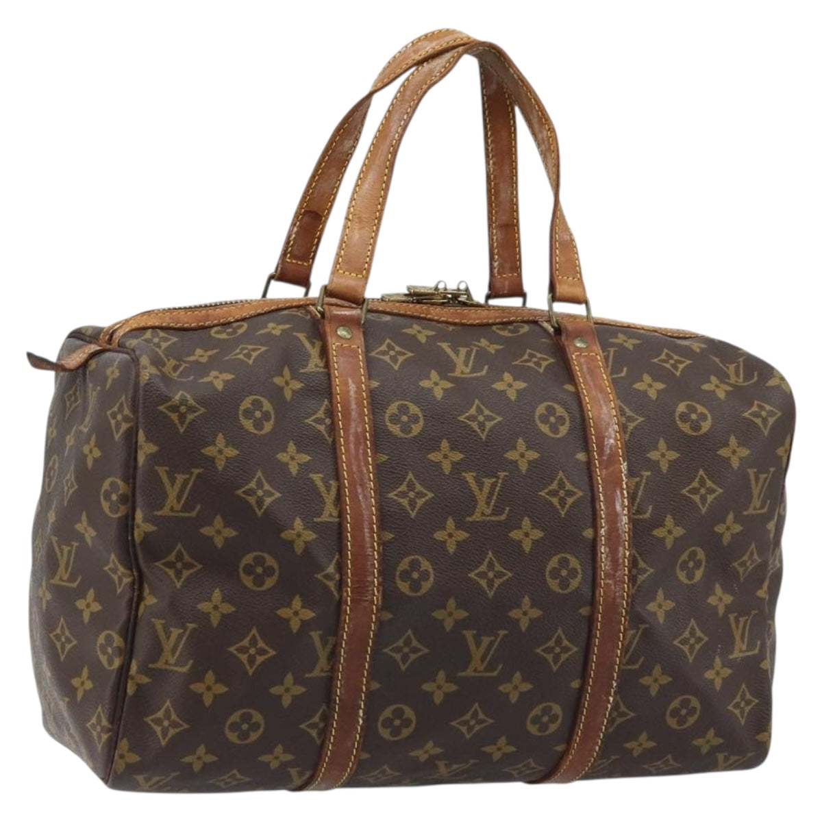 LOUIS VUITTON Monogram Sac Souple 35 Boston Bag M41626 LV Auth YKZ630