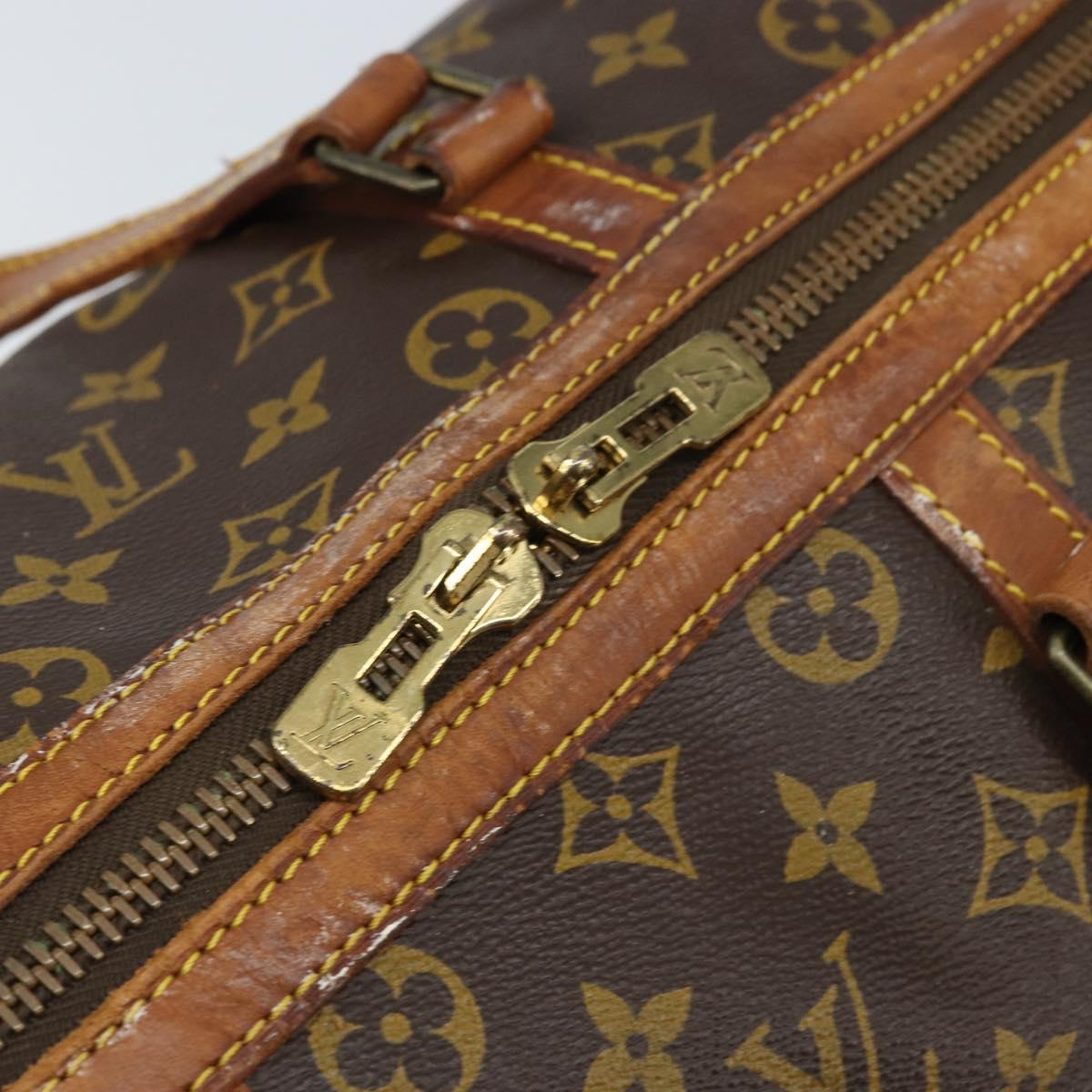 LOUIS VUITTON Monogram Sac Souple 35 Boston Bag M41626 LV Auth YKZ630