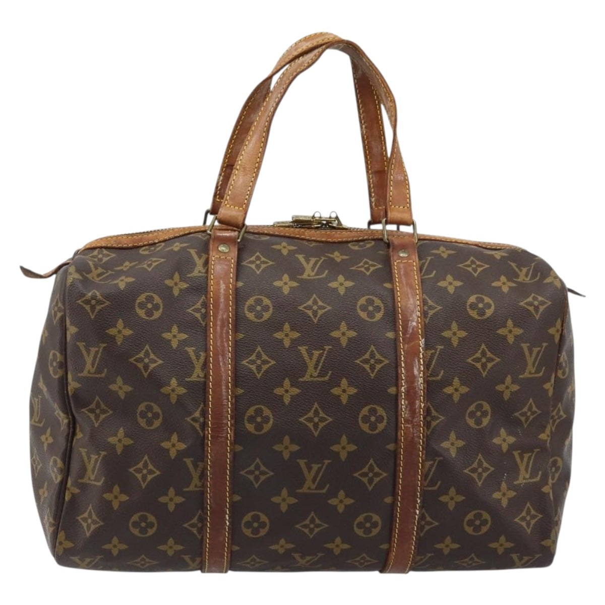LOUIS VUITTON Monogram Sac Souple 35 Boston Bag M41626 LV Auth YKZ630