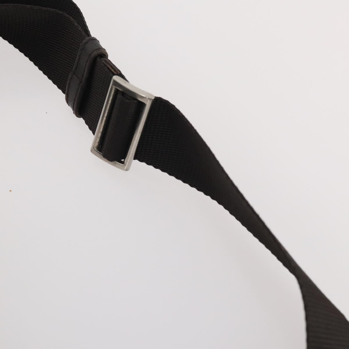 PRADA Shoulder Bag Nylon Leather 3 Set Beige Khaki Auth YKZ717