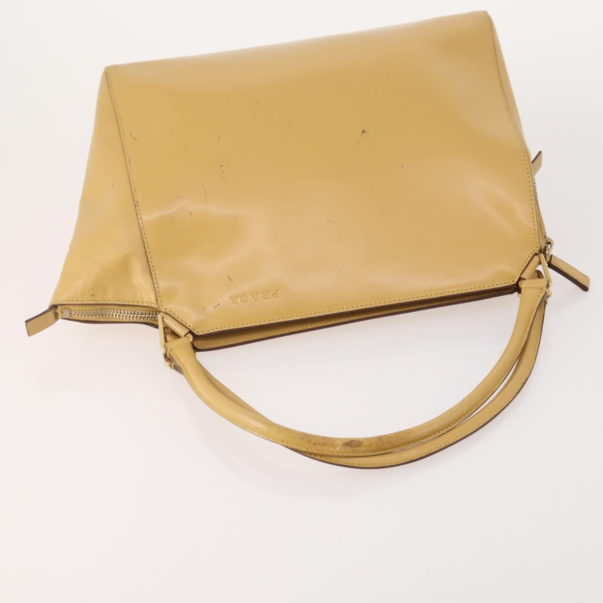 PRADA Shoulder Bag Nylon Leather 3 Set Beige Khaki Auth YKZ717