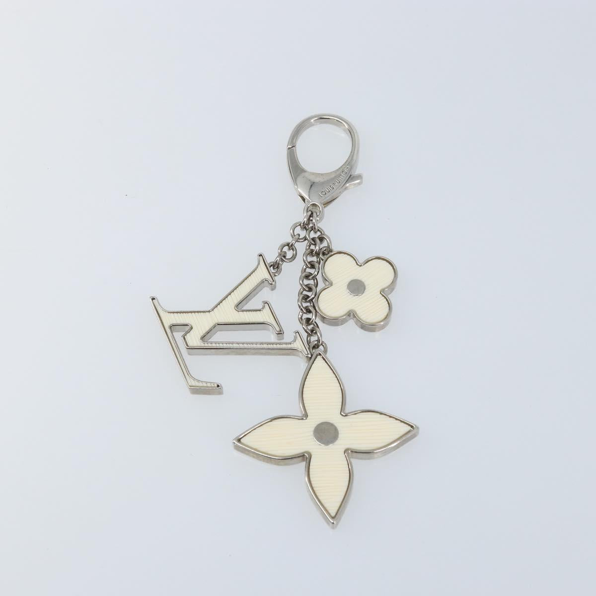 LOUIS VUITTON Bijoux Sac Fleur De Epie Key Holder White M65085 LV Auth YKZ722A