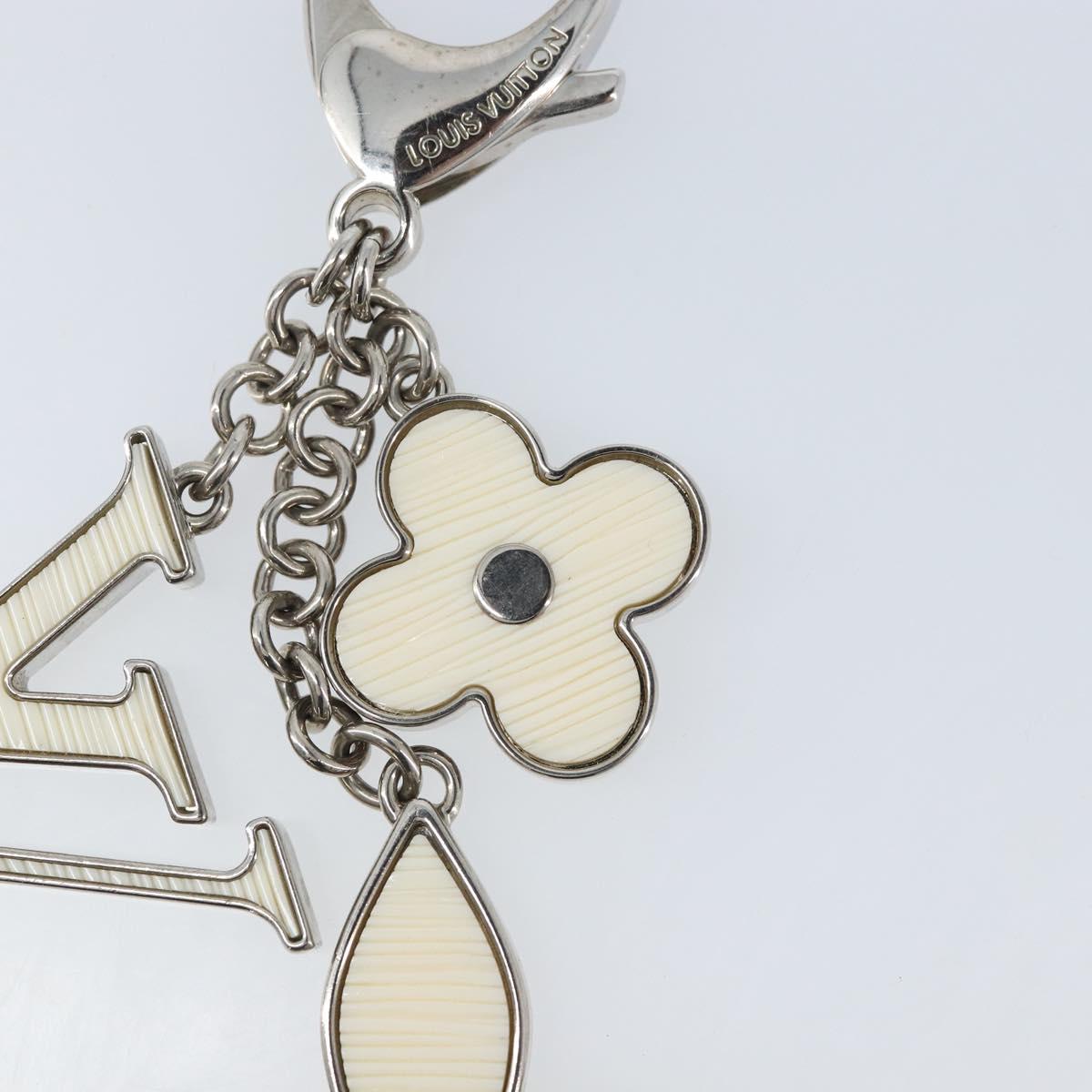 LOUIS VUITTON Bijoux Sac Fleur De Epie Key Holder White M65085 LV Auth YKZ722A