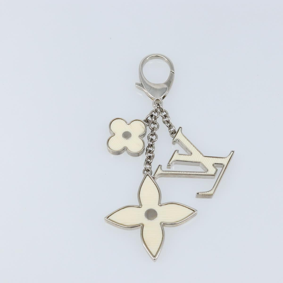 LOUIS VUITTON Bijoux Sac Fleur De Epie Key Holder White M65085 LV Auth YKZ722A