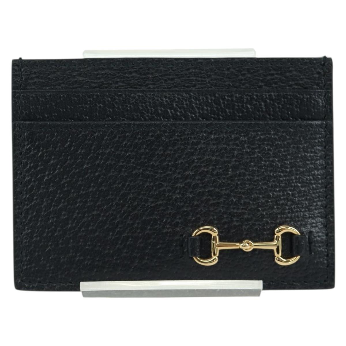 GUCCI Horsebit Card Case Playing Cards Set Leather 700469 Auth YKZ728A