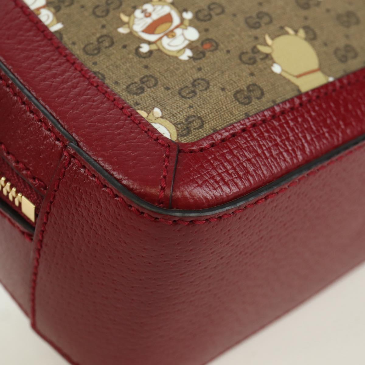 GUCCI Micro GG Supreme Doraemon Collaboration Bag PVC 655596 Auth YKZ730SAM