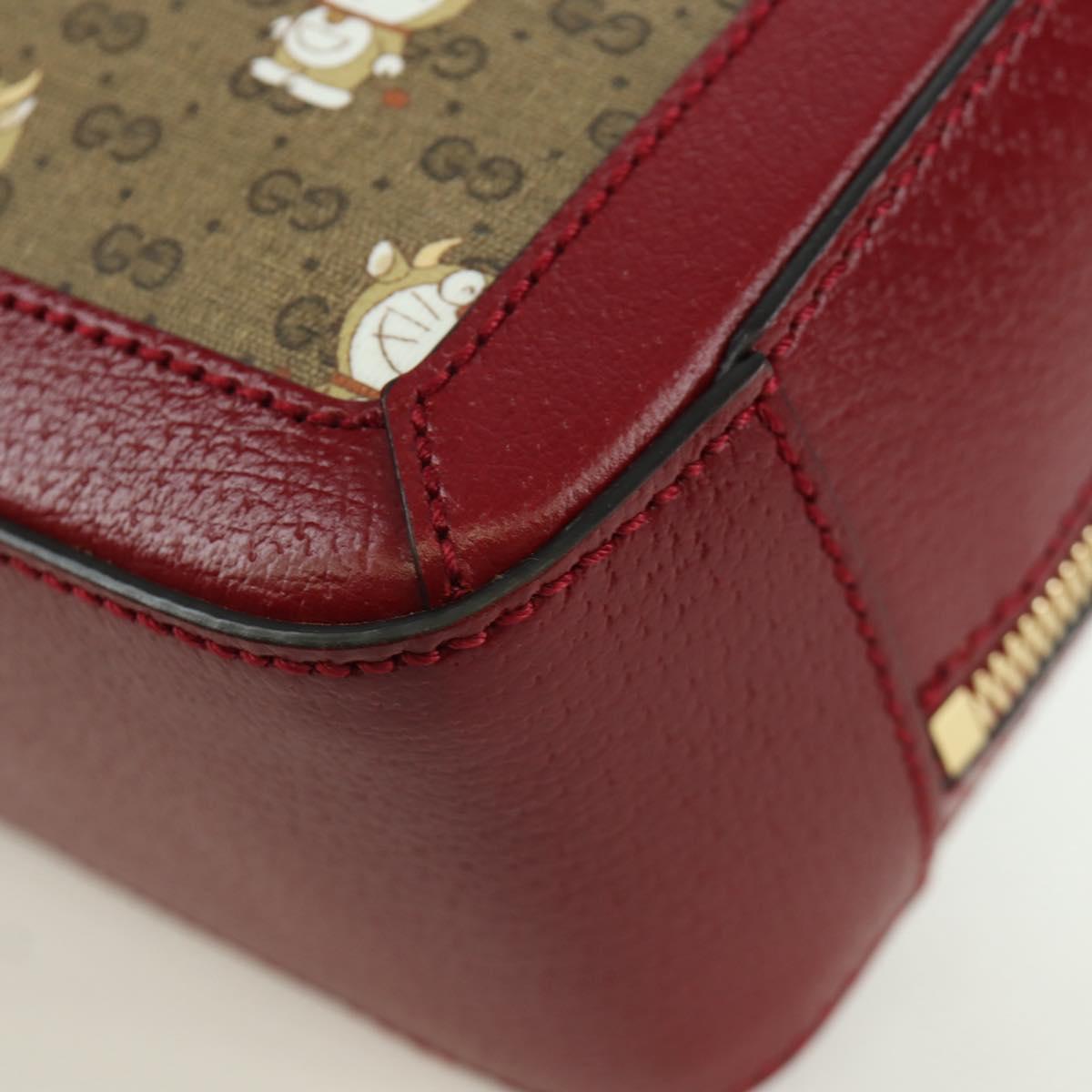 GUCCI Micro GG Supreme Doraemon Collaboration Bag PVC 655596 Auth YKZ730SAM
