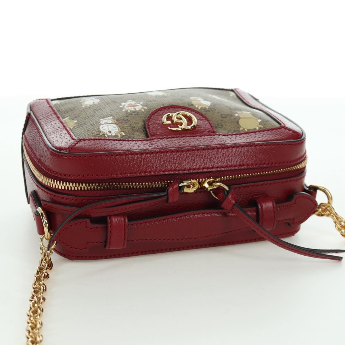 GUCCI Micro GG Supreme Doraemon Collaboration Bag PVC 655596 Auth YKZ730SAM