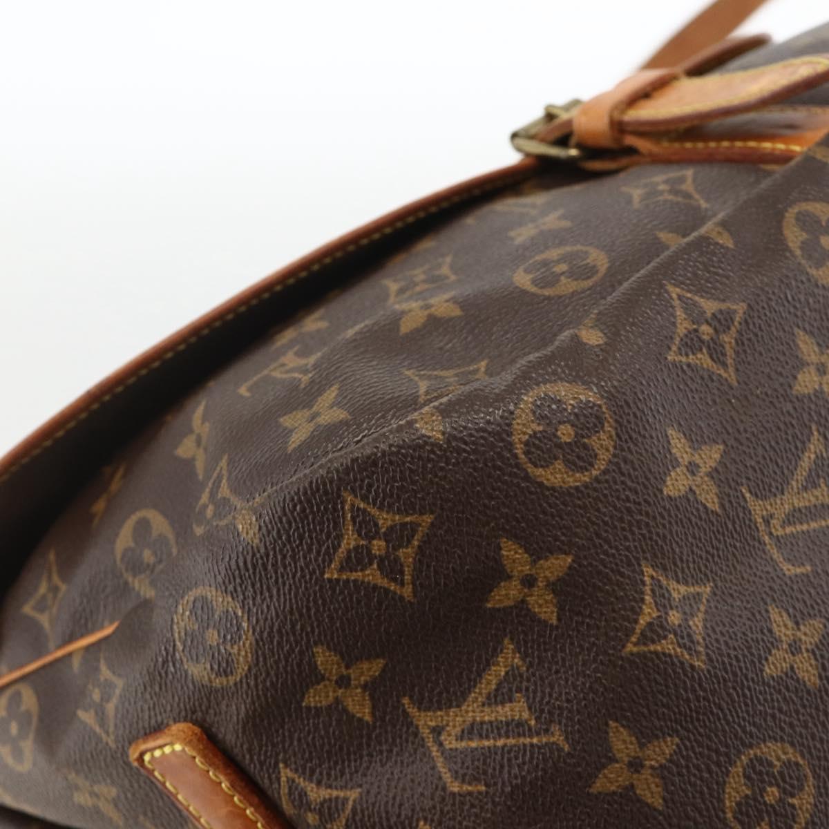 LOUIS VUITTON Monogram Saumur 35 Shoulder Bag M42254 LV Auth YKZ742