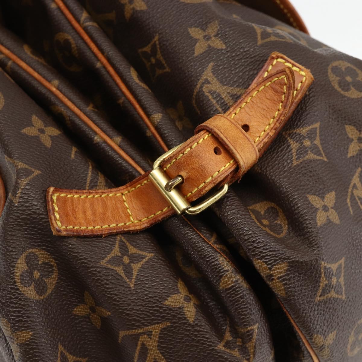 LOUIS VUITTON Monogram Saumur 35 Shoulder Bag M42254 LV Auth YKZ742
