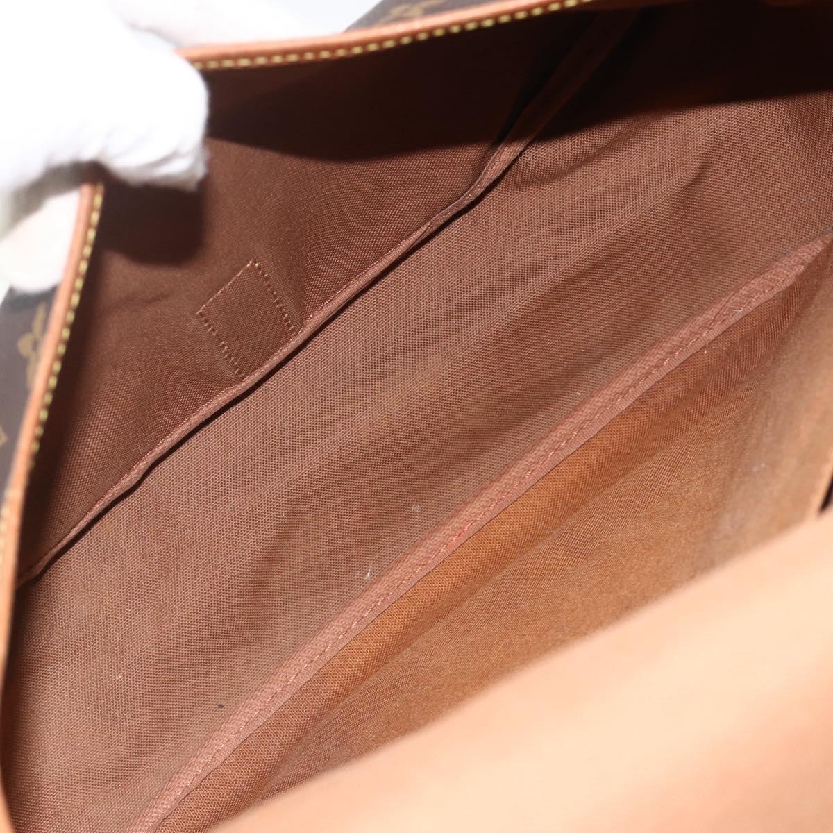 LOUIS VUITTON Monogram Saumur 35 Shoulder Bag M42254 LV Auth YKZ742