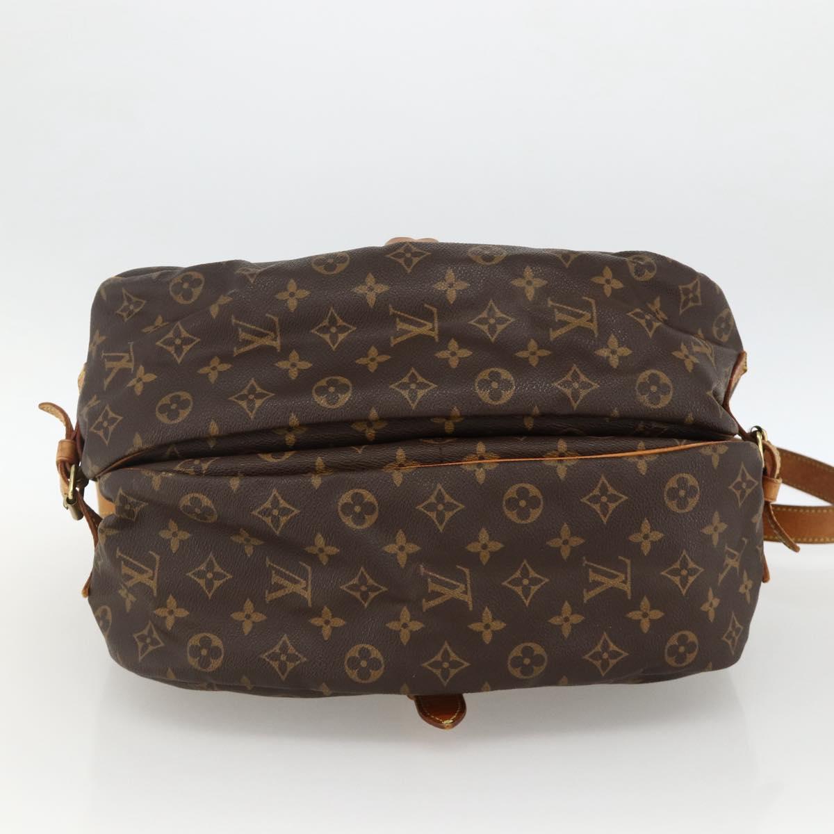 LOUIS VUITTON Monogram Saumur 35 Shoulder Bag M42254 LV Auth YKZ742