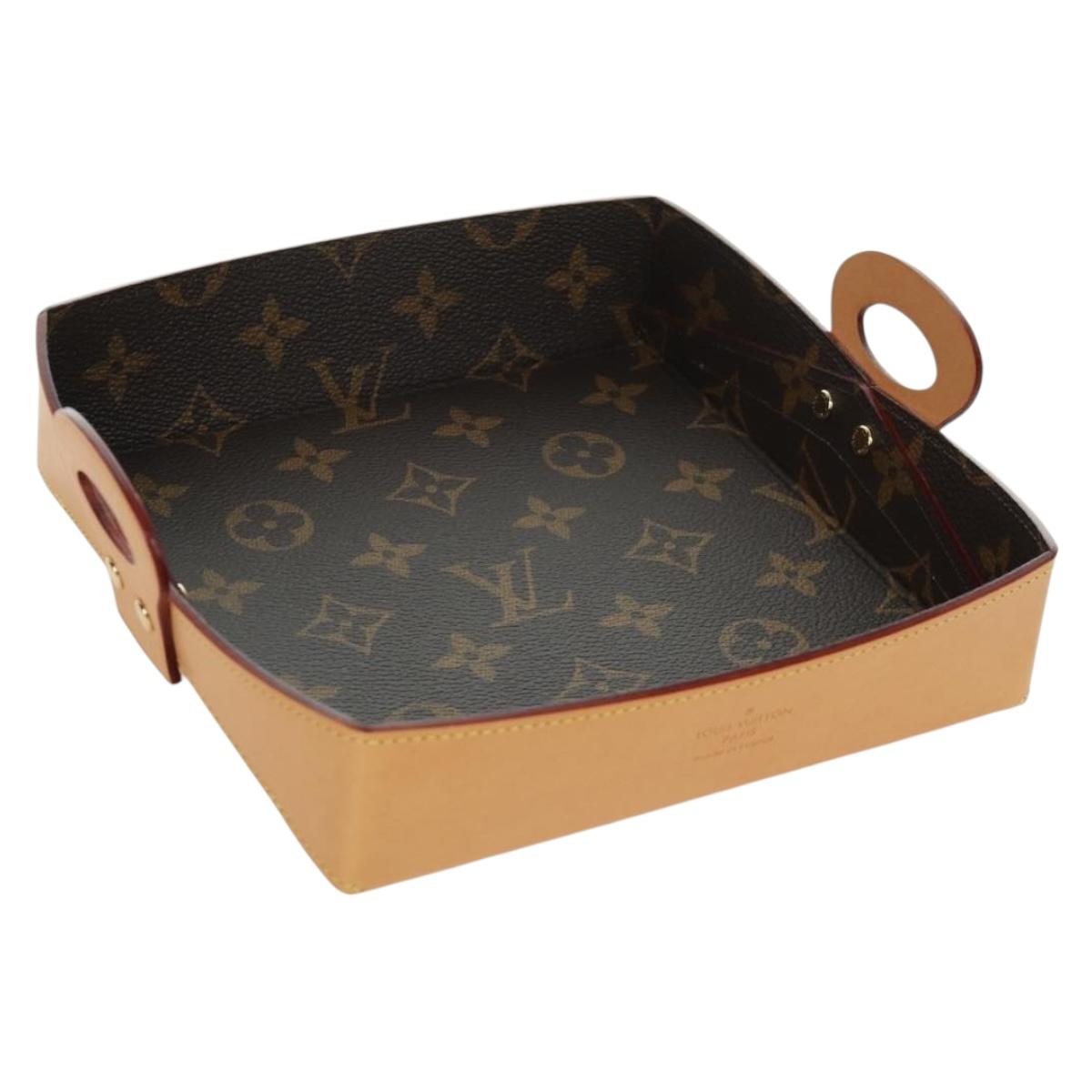 LOUIS VUITTON Monogram Wood Posh MM Accessory Case GI0150 LV Auth YKZ746M