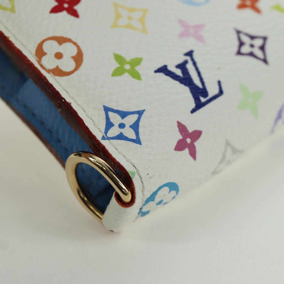 LOUIS VUITTON Multicolor PortefeuilleInsolite Wallet White M93750 Auth YKZ751SAM