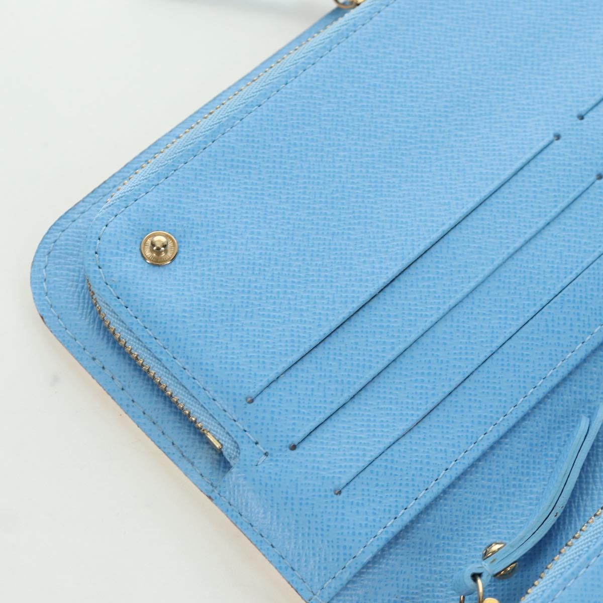 LOUIS VUITTON Multicolor PortefeuilleInsolite Wallet White M93750 Auth YKZ751SAM