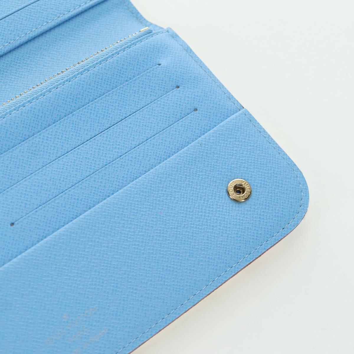 LOUIS VUITTON Multicolor PortefeuilleInsolite Wallet White M93750 Auth YKZ751SAM