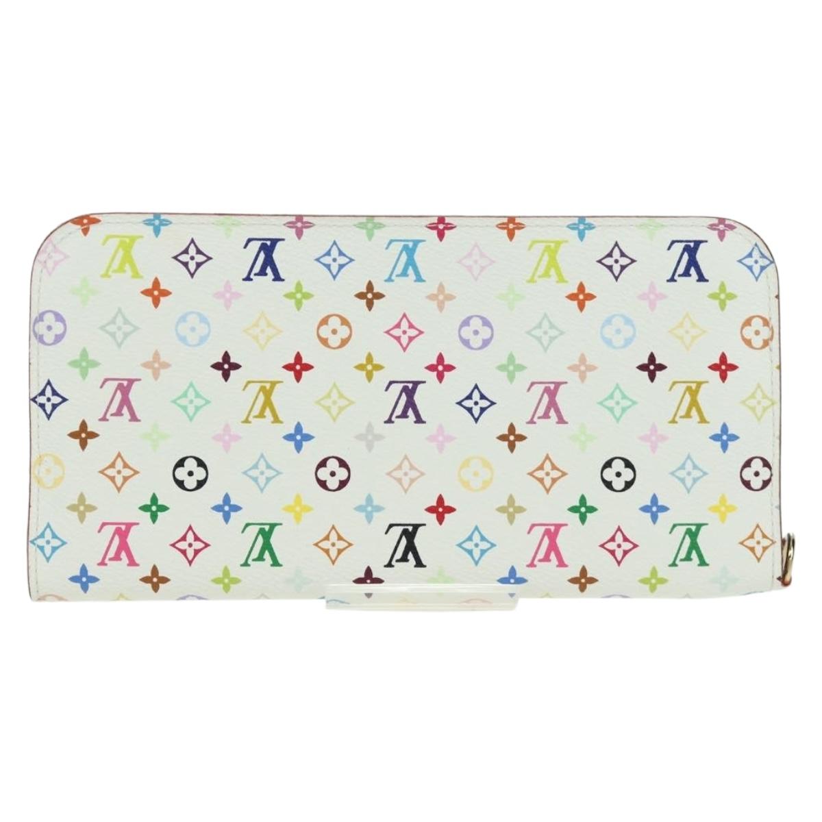 LOUIS VUITTON Multicolor PortefeuilleInsolite Wallet White M93750 Auth YKZ751SAM